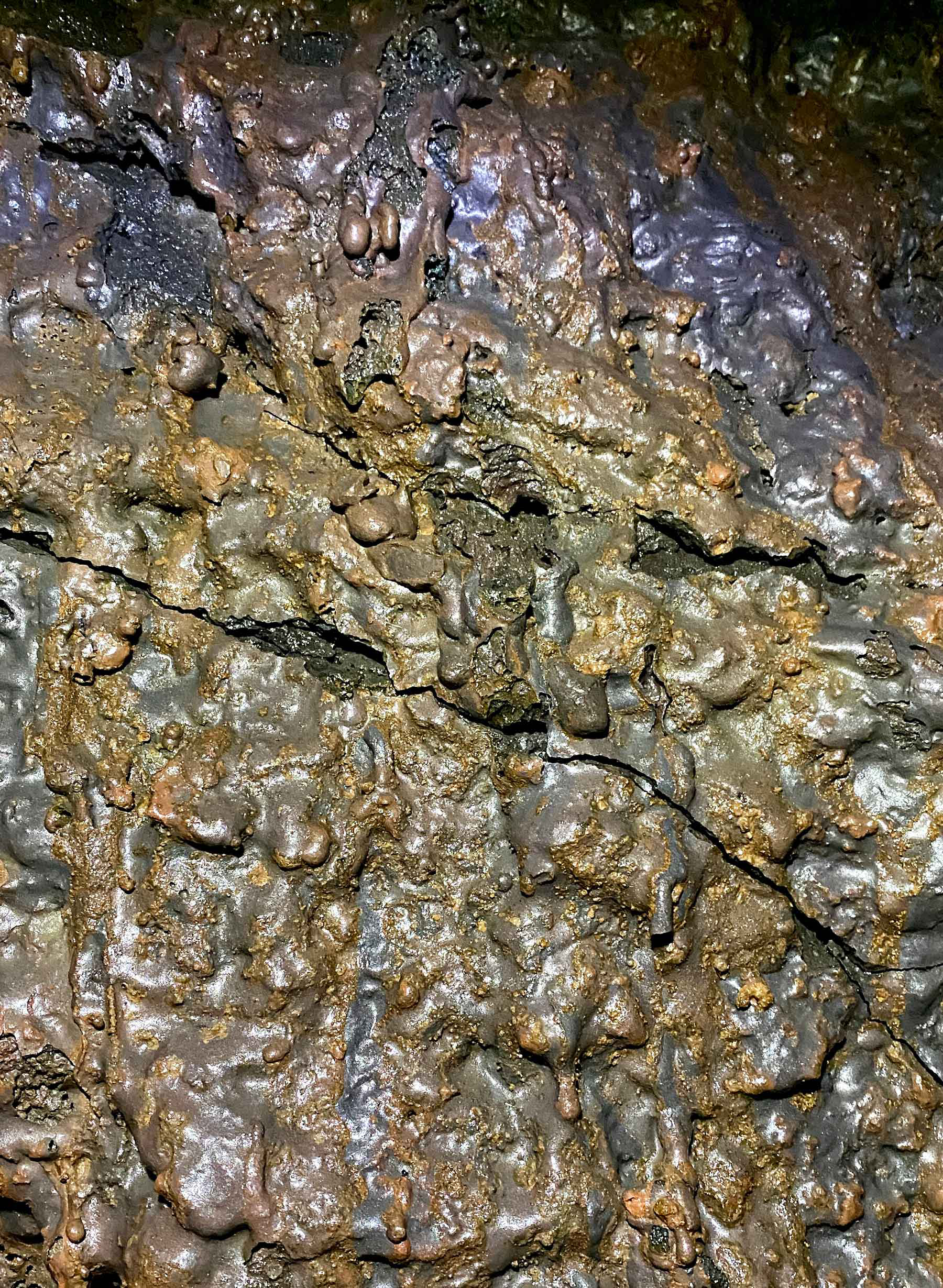 Lulu & Whiskey art ceramic sculptures, detail of volcano cave, Mother Nature, Iceland, 2022